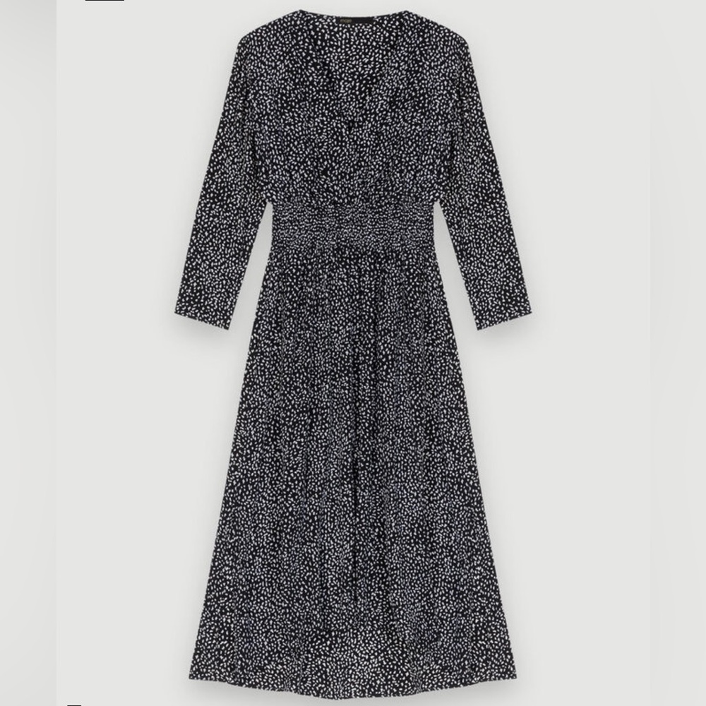 Maje Robe imprimée à smocks